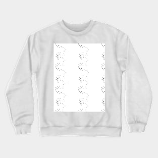 Black dots on a white surface, abstraction Crewneck Sweatshirt